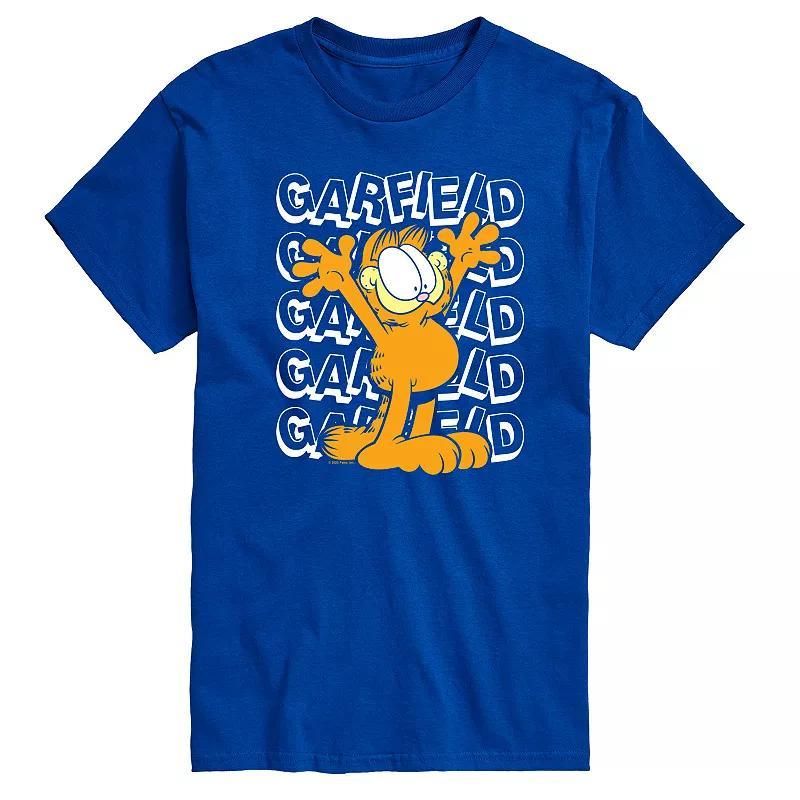 Mens Garfield Repeated Graphic Tee Product Image