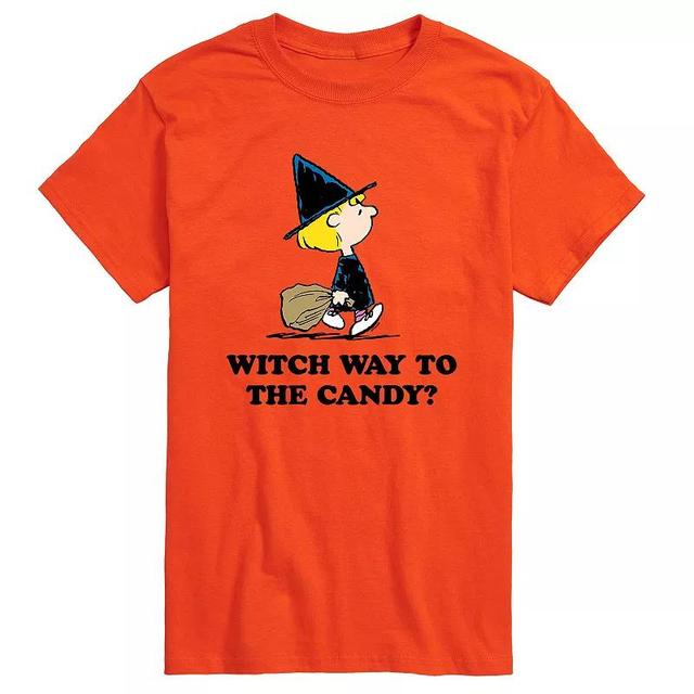 Airwaves Mens Peanuts Witch Way Candy T-shirt Product Image