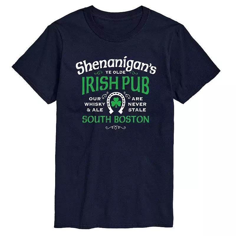 Mens Shenanigans Irish Pub Tee Blue Product Image