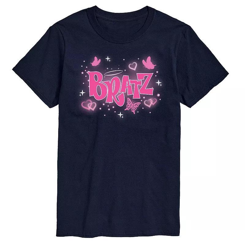 Big & Tall Bratz Y2K Butterfly Logo Graphic Tee, Mens Blue Product Image