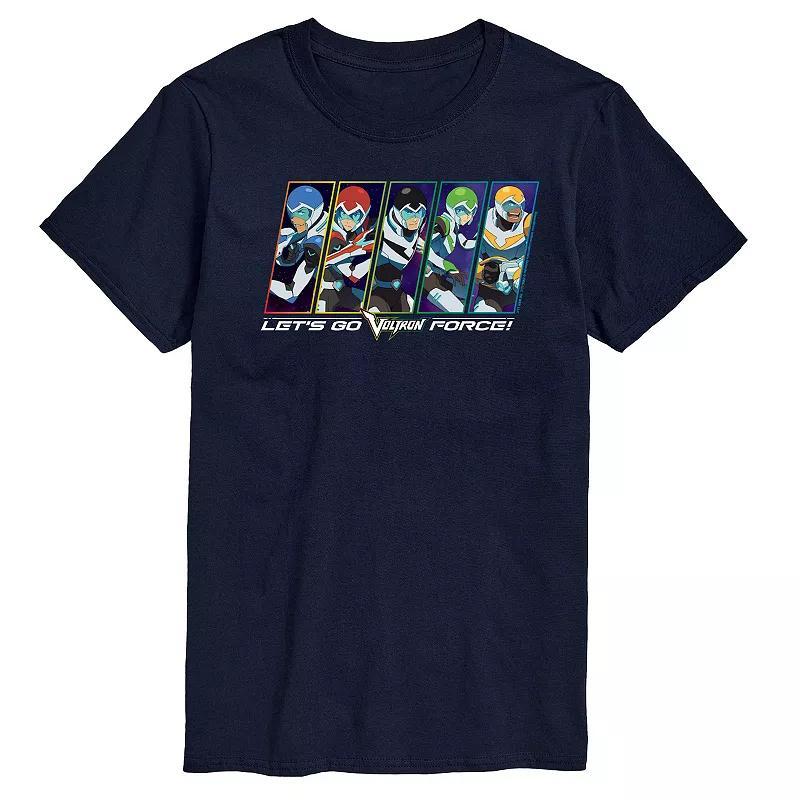 Mens Voltron Lets Go Voltron Force Graphic Tee Blue Product Image