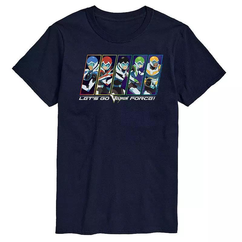 Mens Voltron Lets Go Voltron Force Graphic Tee Blue Product Image