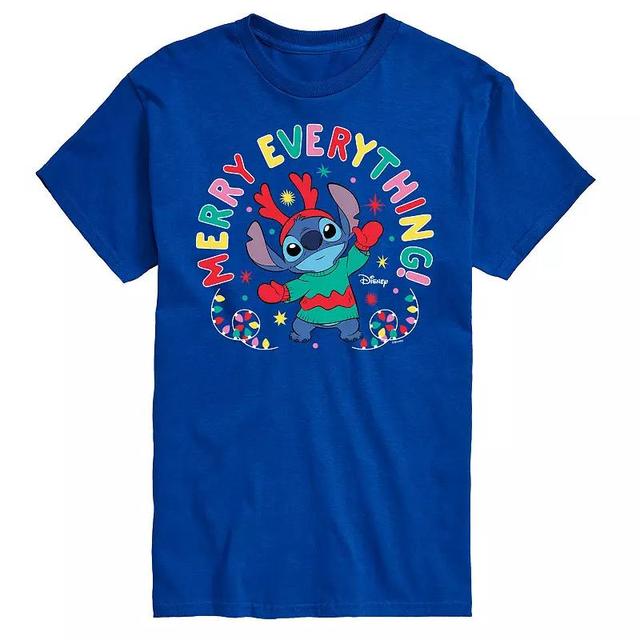 Disneys Lilo & Stitch Merry Everything Tee, Mens Product Image