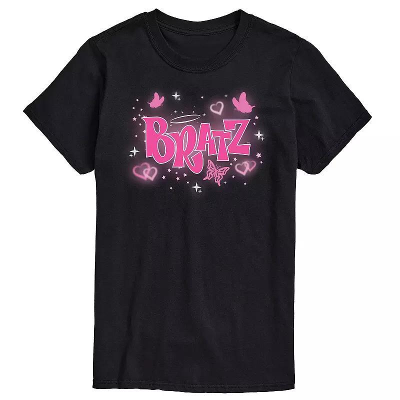 Big & Tall Bratz Y2K Butterfly Logo Graphic Tee, Mens Blue Product Image