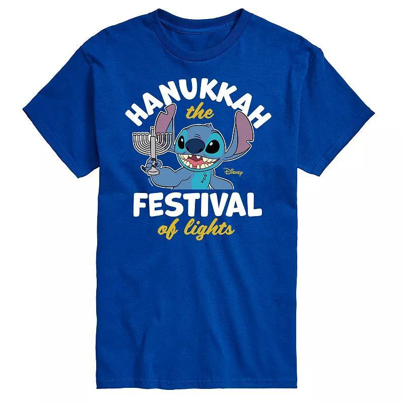 Disneys Lilo & Stitch Mens Hanukkah Graphic Tee Product Image