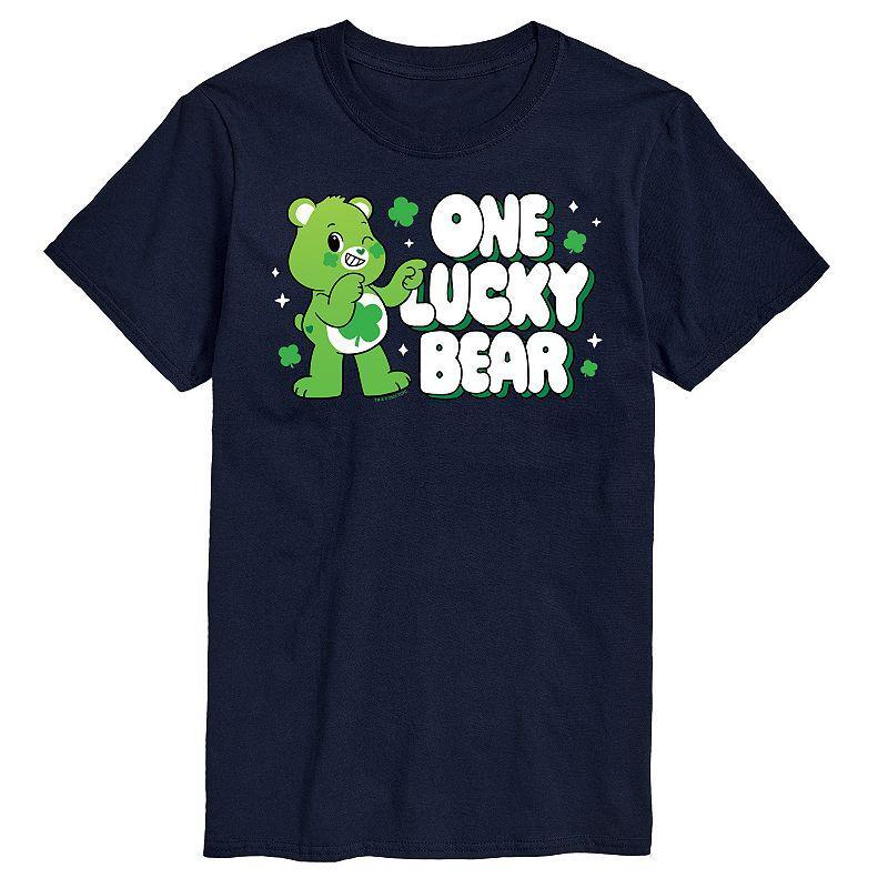 Big & Tall Care Bears One Lucky Bear Graphic Tee, Mens Blue Product Image