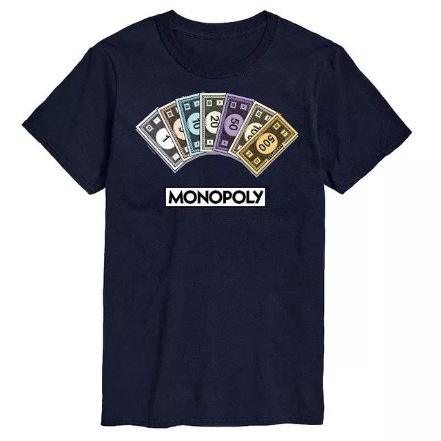 Big & Tall Monopoly Money Stack Graphic Tee, Mens Product Image