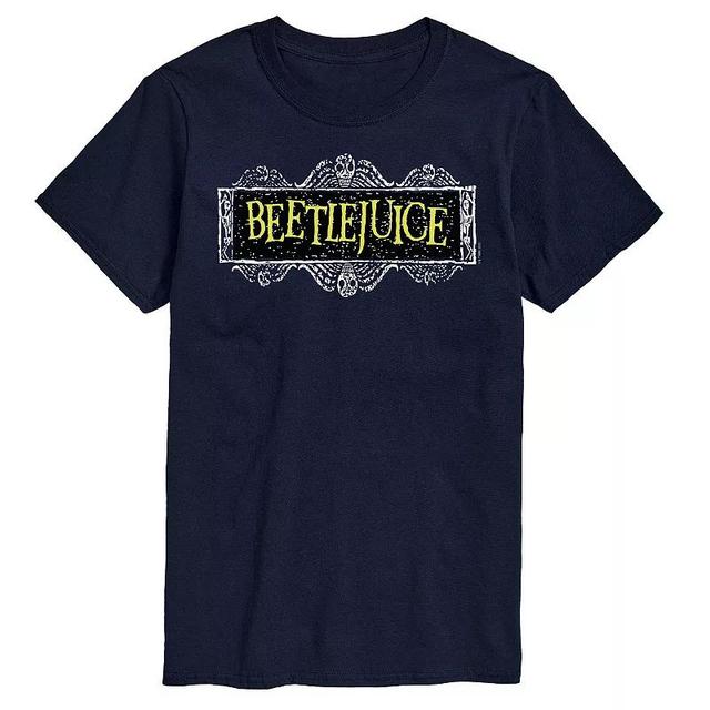 Big & Tall Beetlejuice Logo Graphic Tee, Mens Blue Product Image