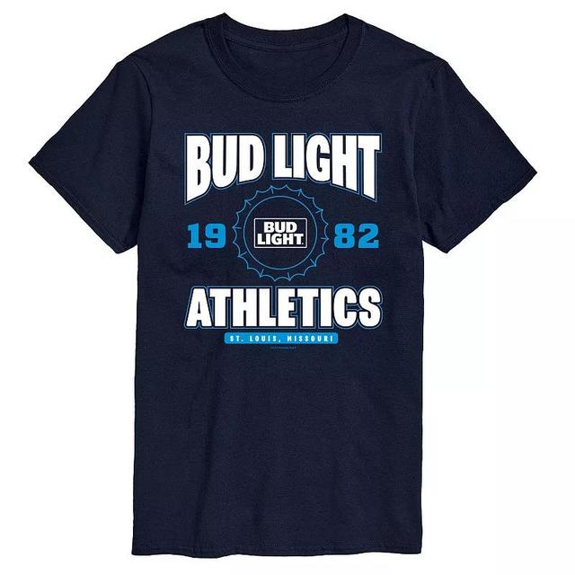 Big & Tall Bud Light Collegiate 1982 Graphic Tee, Mens Blue Product Image