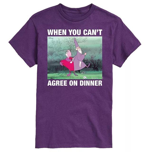 Disneys The Sword in the Stone Mens When You Cant Agree On Dinner Meme Graphic Tee Product Image