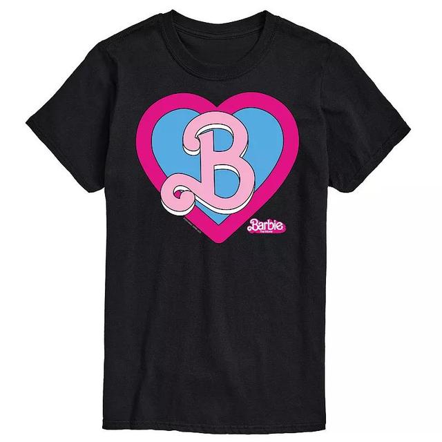 Big & Tall Barbie The Movie Theatrical Heart Crest Graphic Tee, Mens Product Image