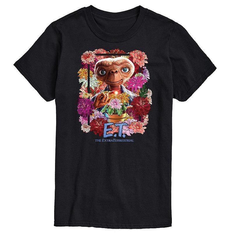 Mens ET Flowers Tee Black Product Image