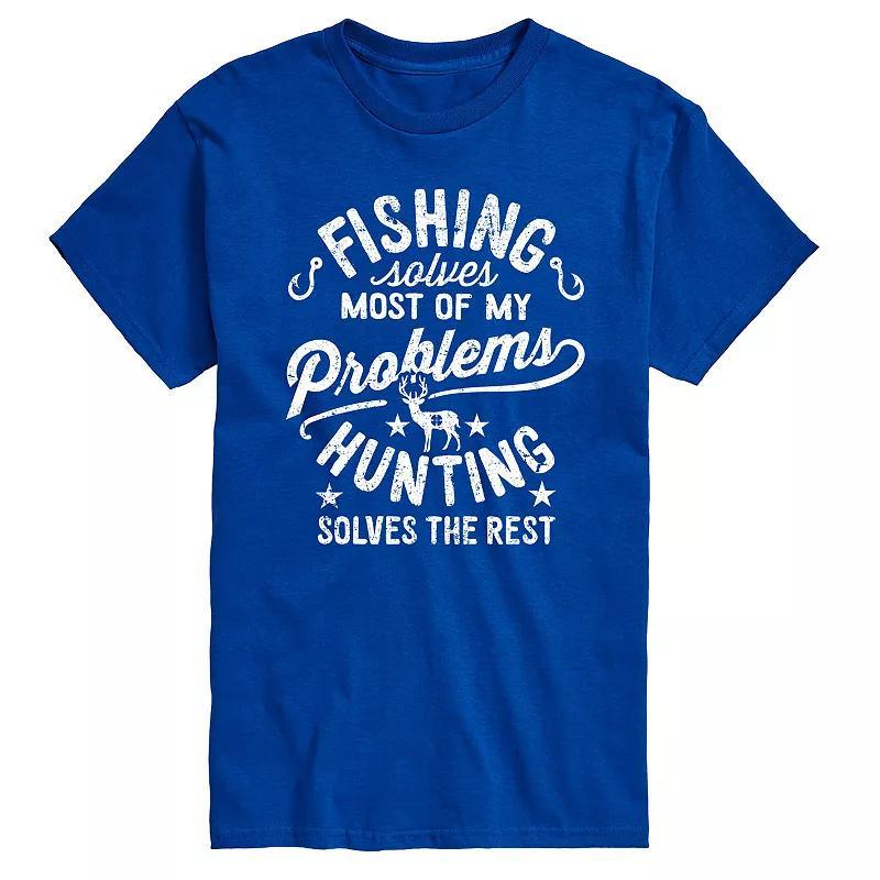 Big & Tall Fishing Solves Tee, Mens Product Image