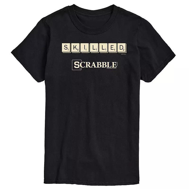 Mens Scrabble Skilled Graphic Tee by Hasbro Blue Product Image