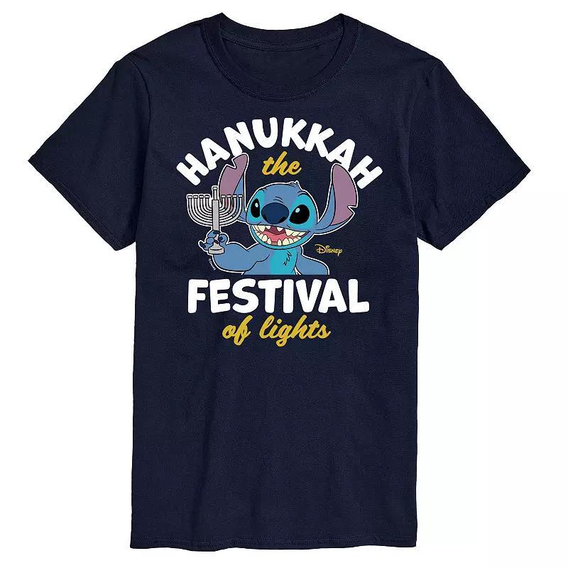 Disneys Lilo & Stitch Mens Hanukkah Graphic Tee Product Image