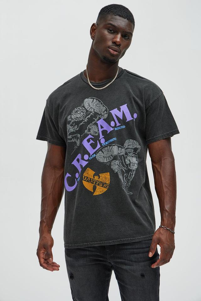 Wu Tang Clan C.R.E.A.M. Oversized Short Sleeve Tee Product Image