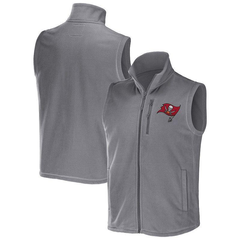 Mens NFL x Darius Rucker Collection by Fanatics Gray Tampa Bay Buccaneers Polar Fleece Full-Zip Vest Product Image