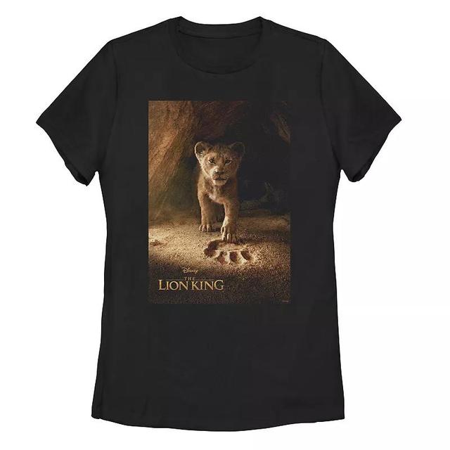 Juniors Disneys The Lion King Simba Paw Print Poster Tee Shirt, Girls Product Image