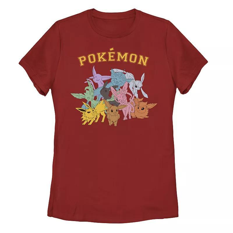 Juniors Pokmon Group Shot Eeveelutions Graphic Tee, Girls Product Image