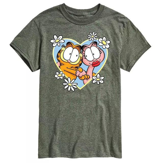 Mens Garfield Heart Graphic Tee Product Image