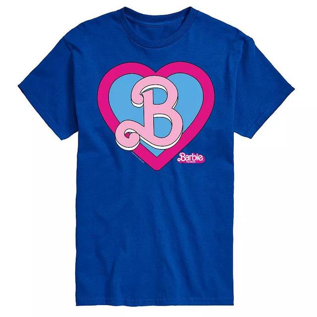 Big & Tall Barbie The Movie Theatrical Heart Crest Graphic Tee, Mens Product Image