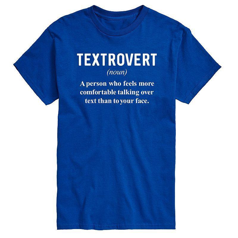 Big & Tall Textrovert Graphic Tee, Mens Product Image