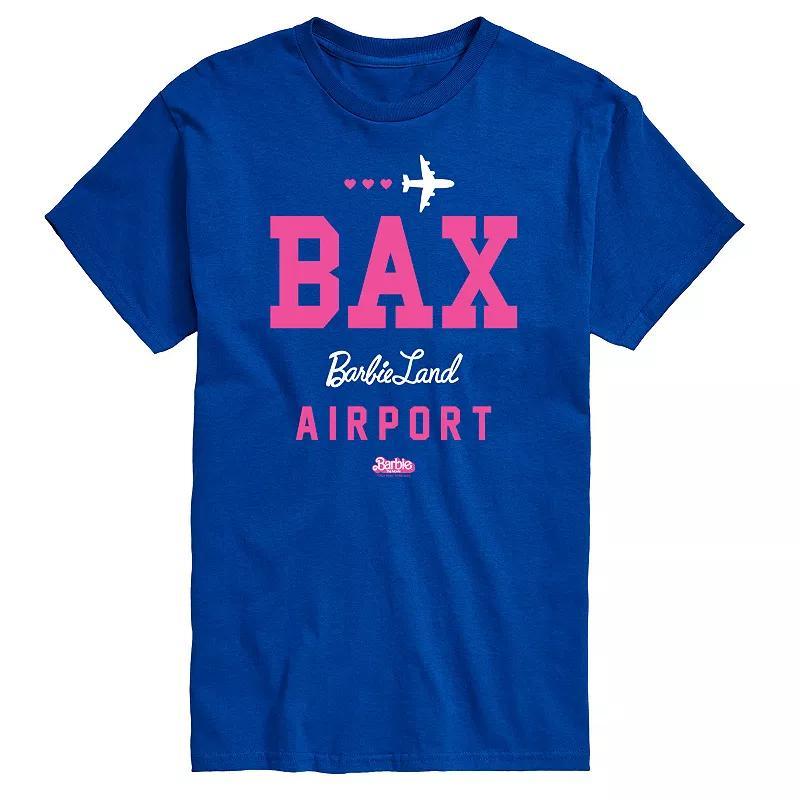 Big & Tall Barbie The Movie Barbie Land Airport Graphic Tee, Mens Product Image