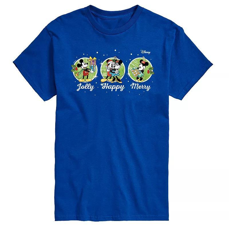 Disneys Big & Tall Jolly Happy Merry Graphic Tee, Mens Product Image