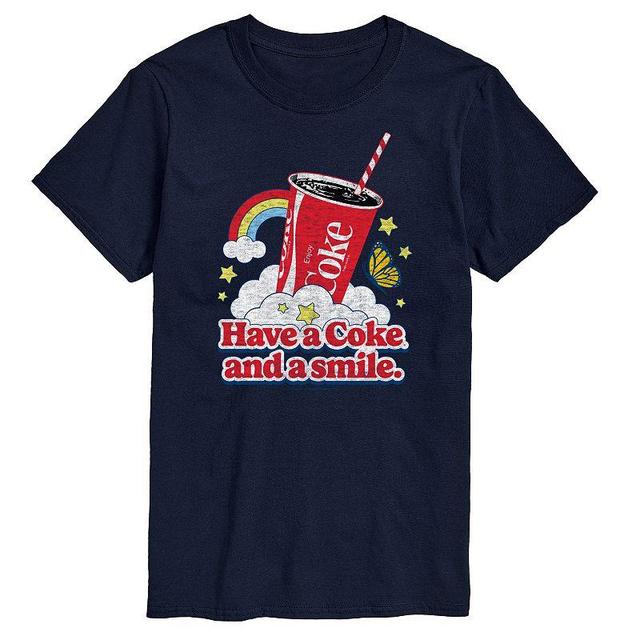 Mens Coca-Cola Have A Coke And A Smile Graphic Tee Blue Product Image