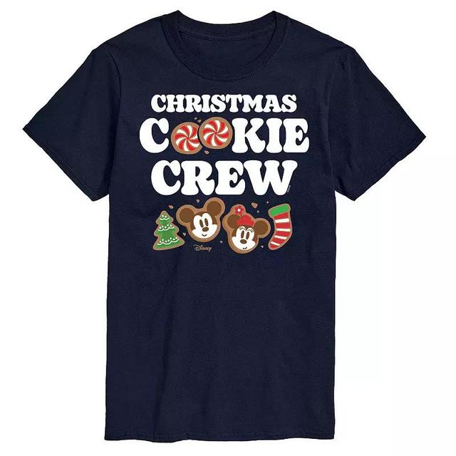 Disneys Big & Tall Christmas Cookie Crew Graphic Tee, Mens Blue Product Image