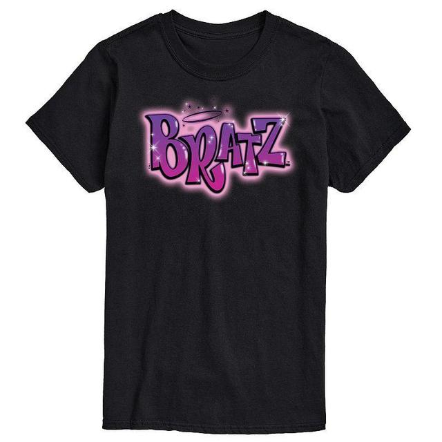 Mens Bratz Airbrush Logo Graphic Tee Blue Product Image