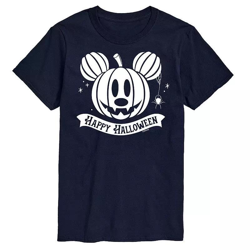 Disneys Mickey Mouse & Friends Big & Tall Happy Halloween Pumpkin Graphic Tee, Mens Product Image