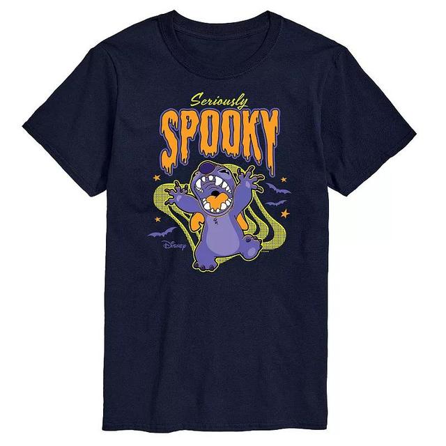 Disneys Lilo & Stitch Mens Seriously Spooky Tee Blue Product Image