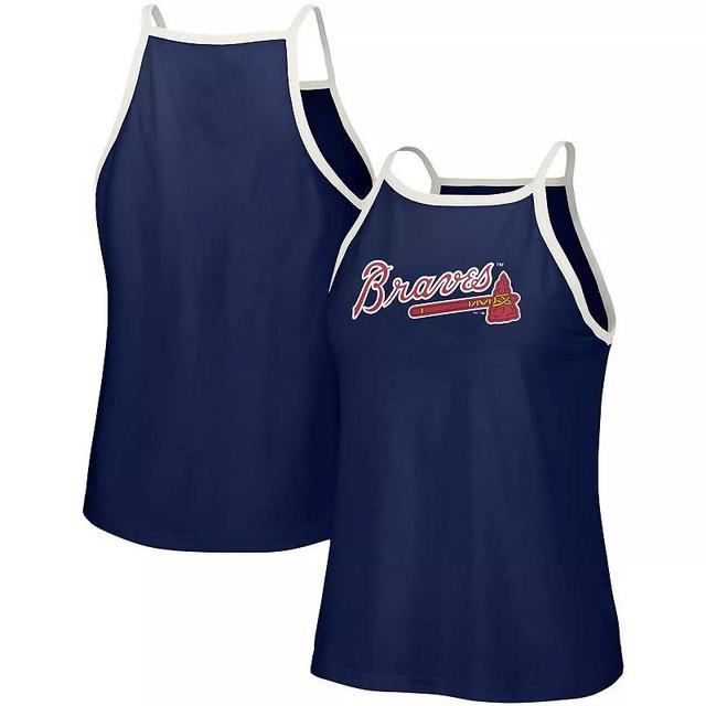 Women's Lusso  Navy Houston Astros Nadine Halter Tank Top Product Image