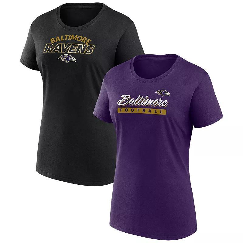 Womens Fanatics Baltimore Ravens Risk T-Shirt Combo Pack Product Image