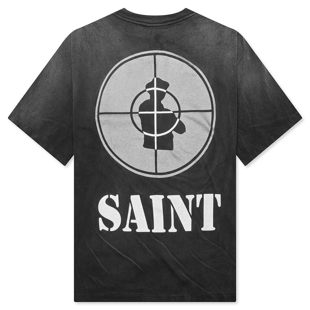 Saint Michael x Public Enemy Saint Enemy S/S Tee - Black Male Product Image