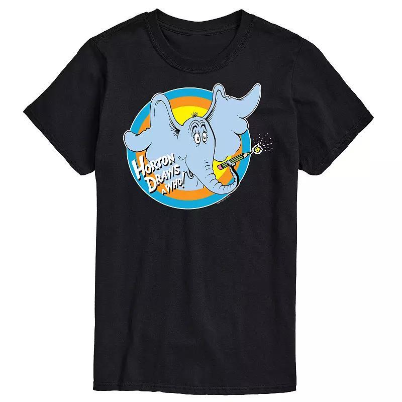 Big & Tall Dr Suess Horton Draws A Who Tee, Mens Product Image