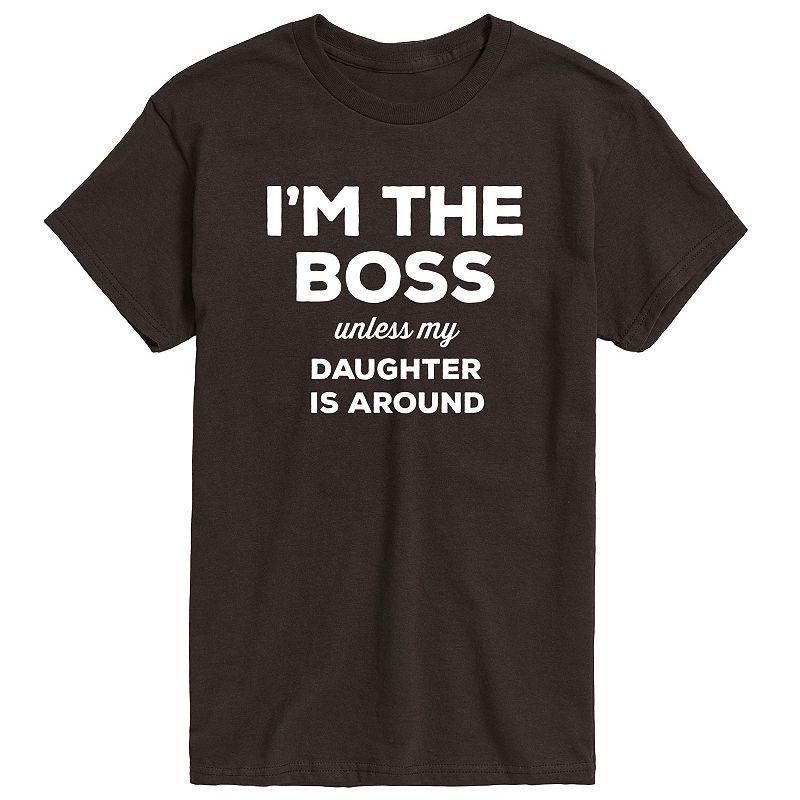 Mens Im The Boss Unless My Daughter Is Around Graphic Tee Product Image