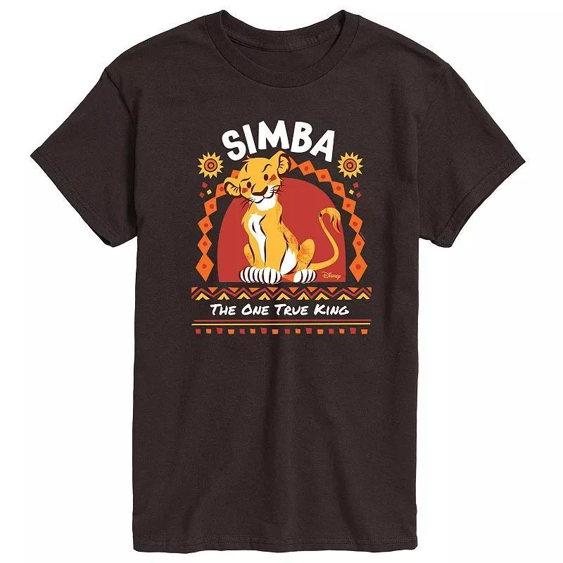 Disneys The Lion King Simba Mens One True King Graphic Tee Product Image