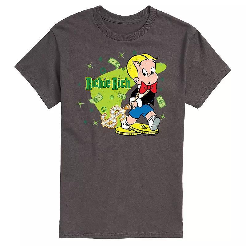 Mens Richie Rich Graphic Tee Grey Product Image