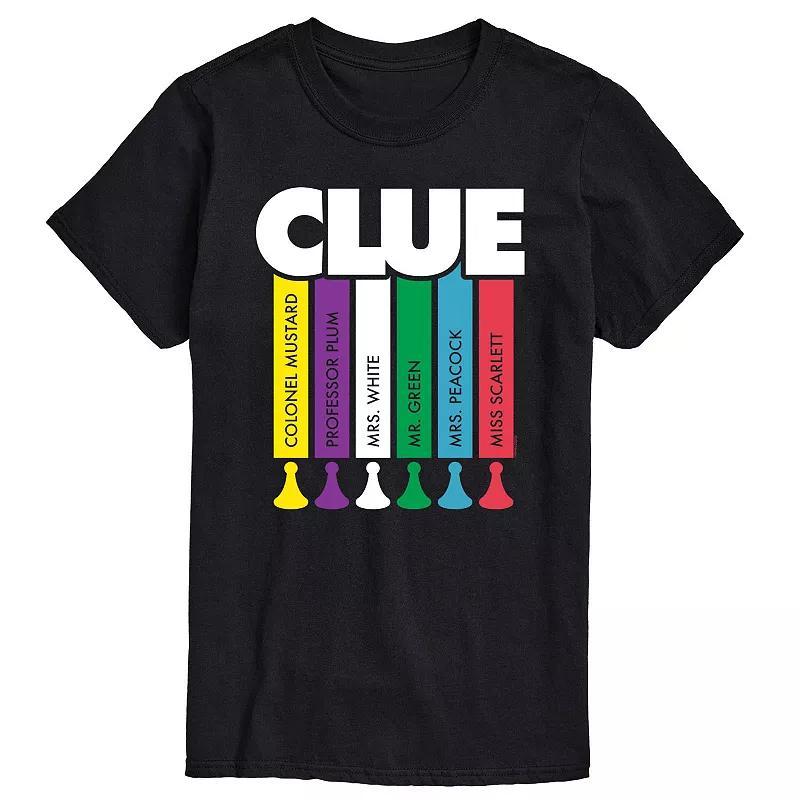 Mens Clue Logo Characters Graphic Tee Product Image