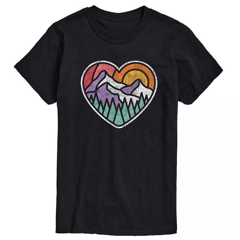 Mens Mountain Forest Heart Tee Product Image