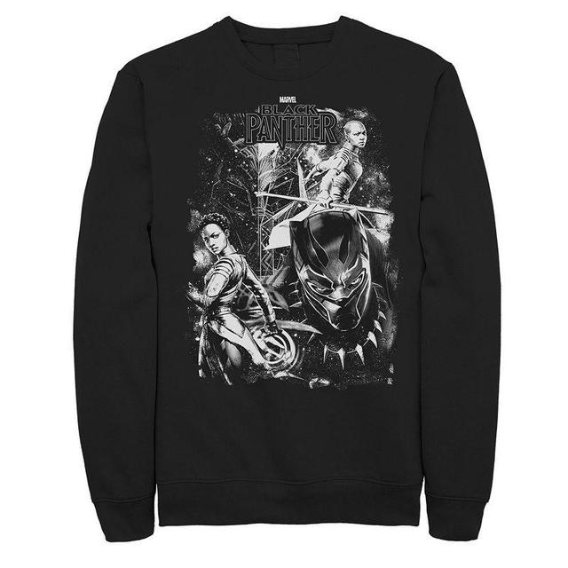 Mens Marvel Panther Group Shot Stars Poster Sweatshirt Product Image