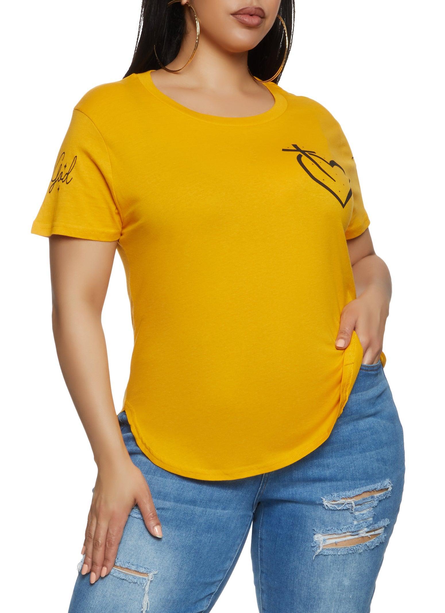 Womens Plus Size Trust God Graphic T Shirt Product Image