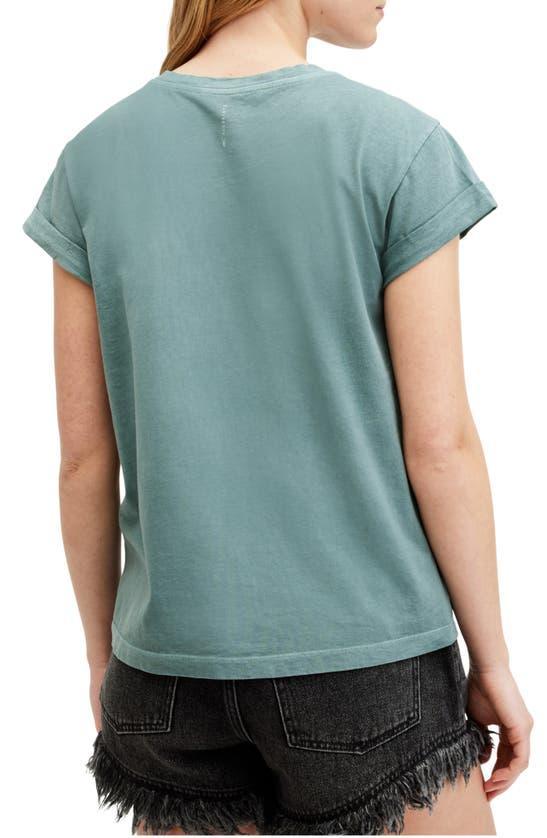 Anna Cotton T-shirt In Silverpine Gre Product Image