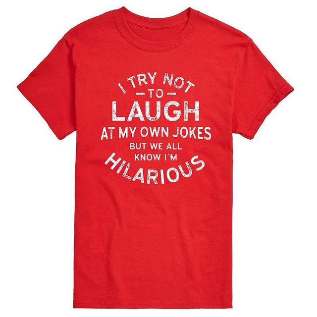 Big & Tall Laugh At Own Jokes Tee, Mens Product Image