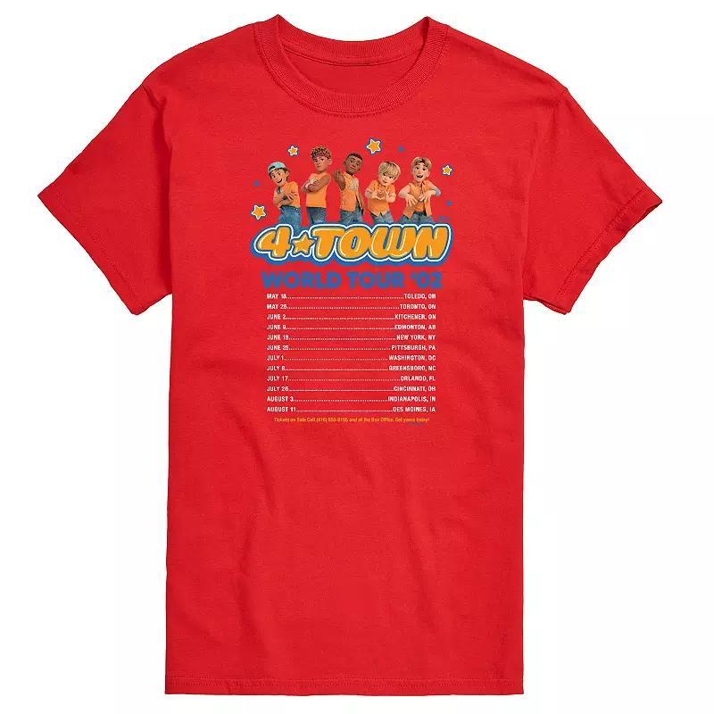 Disney / Pixars Turning Red Big & Tall 4 Town World Tour Graphic Tee, Mens Blue Product Image