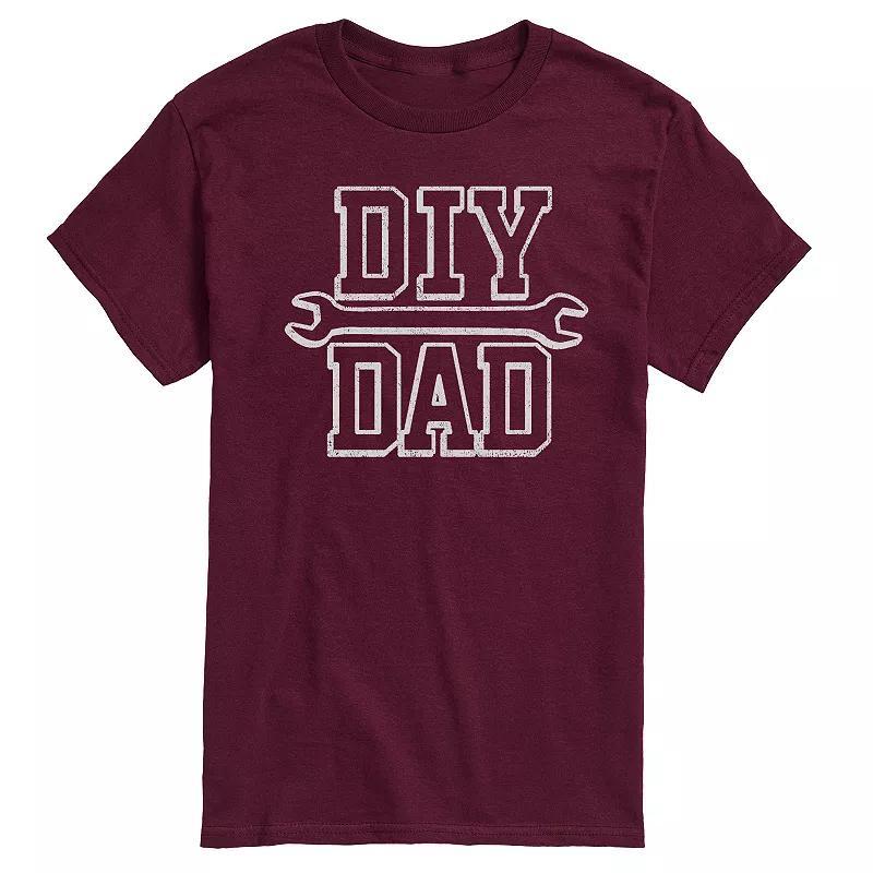 Mens DIY Dad Graphic Tee Red Product Image