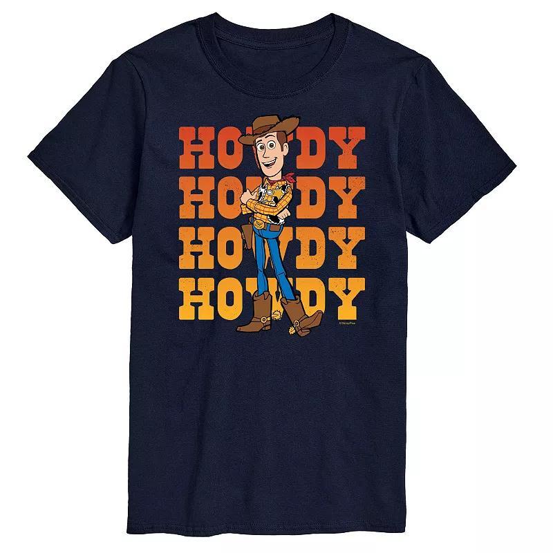 Disney / Pixars Toy Story Big & Tall Woody Howdy Graphic Tee, Mens Blue Product Image