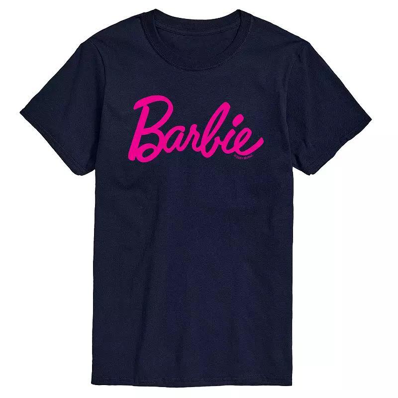 Big & Tall Barbie Classic Logo Graphic Tee, Mens Product Image